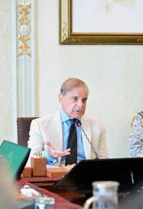 Prime Minister Muhammad Shehbaz Sharif chairs a meeting on water resources and storage