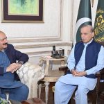 Chairman Prime Minister Youth Programme Rana Mashood Ahmad Khan calls on the Prime Minister Muhammad Shehbaz Sharif.