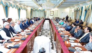 Prime Minister Muhammad Shehbaz Sharif chairs a meeting on water resources and storage