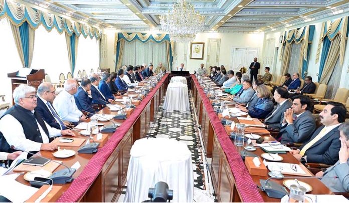 Prime Minister Muhammad Shehbaz Sharif chairs a meeting on water resources and storage