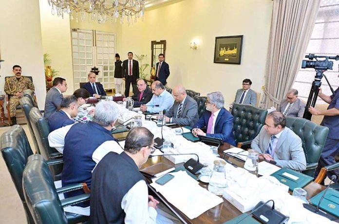 Prime Minister Muhammad Shehbaz Sharif chairs a meeting regarding promotion of Cashless Economy and Digitization