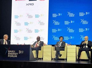 Federal Minister for Petroleum Ali Pervaiz Malik, delivered a keynote address at the Ministerial Plenary session of Baku Energy Week.