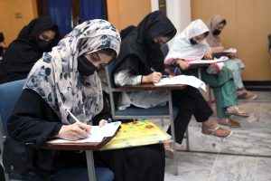 Students across KPK appear in Goodwill and CUSIT Talent Scholarship Test organized by City University of Information & Technology.