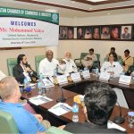 United Nations Resident and Humanitarian Coordinator in Pakistan, Mohamed Yahya, meets with members of the Multan Chamber of Commerce and Industry (MCCI) during his visit to the city.