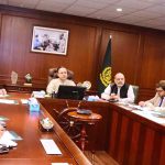 Federal Minister for Maritime Affairs, Muhammad Junaid Anwar Chaudhry chairing a meeting on modernization of Gadani Ship-Breaking Yard.