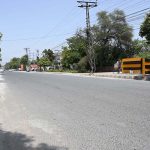 A deserted view of Club Road as the scorching heatwave disrupts daily life, forcing locals to stay indoors to escape the extreme temperatures
