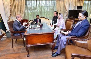 Minister of State for Climate Change Ms. Shezra Mansub called on Prime Minister Muhammad Shehbaz Sharif.