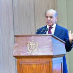 Prime Minister Muhammad Shehbaz Sharif addresses the launching ceremony of "Apna Meter Apni Reading-Power Smart Mobile Application".