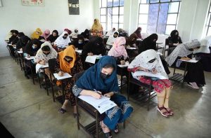 Matric students across KPK participate in Goodwill and CUSIT Talent Scholarship Test held by Peshawar Model Degree Colleges.