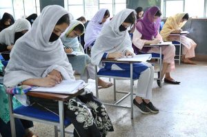 Matric students across KPK participate in Goodwill and CUSIT Talent Scholarship Test held by Peshawar Model Degree Colleges.