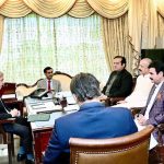 MNA Nasir Iqbal Bosal calls on Prime Minister Muhammad Shehbaz Sharif at Parliament House.