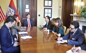 Chairman Pakistan Peoples Party (PPP) and former Foreign Minister, Bilawal Bhutto Zardari met with U.S. Senator Tom Cotton, Chairman of the Senate Select Committee on Intelligence, to discuss peace and security challenges in South Asia