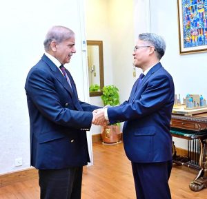 Ambassador of China H.E. Jiang Zaidong called on Prime Minister Muhammad Shehbaz Sharif.