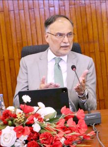 Federal Minister for Planning and Development Ahsan Iqbal chairing the Central Development Working Party (CDWP) meeting, where the forum approved development projects worth Rs. 35.86 billion.