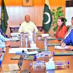 Federal Minister for Housing and Works Mian Riaz Hussain Pirzada held a meeting with the UN-HABITAT headquarters mission