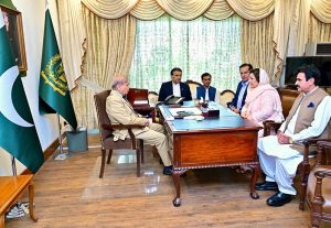 MNA Nuzhat Amir Sadiq called on Prime Minister Muhammad Shehbaz Sharif.