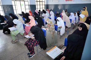 Matric students across KPK participate in the 2nd round of Goodwill and CUSIT Talent Scholarship Test held by Peshawar Model Degree Colleges.