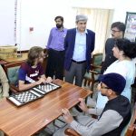 Federal Secretary for Education and Professional Training Nadeem Mehboob visiting summer camp held at National Institute of Special Education