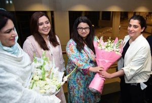 Federal Minister for Information Technology and Telecommunication, Shaza Fatima Khawaja, welcomes former Pakistan Women’s Cricket Team captain Sana Mir at Islamabad Airport. Sana Mir has become the first Pakistani woman cricketer to be inducted into the ICC Hall of Fame