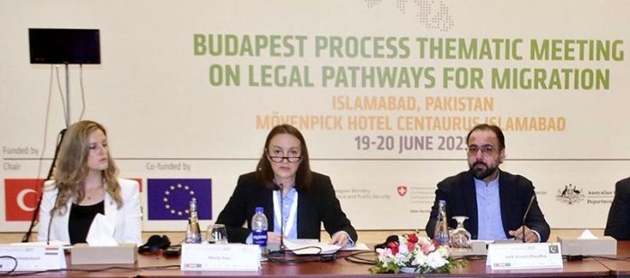 Federal Minister for Overseas Pakistanis, Chaudhary Salik Hussain, participated as a chief guest in ‘Budapest Process Thematic Meeting on Legal Pathways for Migration