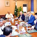 Chinese business delegation, led by Yao Yu, CEO of DongKai Internation Investment called on Federal Minister for Housing and Works, Mian Riaz Hussain Pirzada