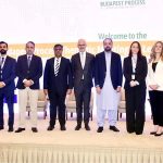 A group photo of important representatives in ‘Budapest Process Thematic Meeting on Legal Pathways for Migration’ with Federal Minister for Overseas Pakistanis, Chaudhary Salik Hussain