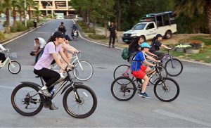 A large number of people participate in the 'World Bicycle Day Rally' from D-Chowk to Serena Hotel, organized by the Embassy of Turkmenistan in collaboration with Serena Hotels in the Federal Capital.