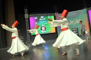 Artists are mesmerizing the audience with beautiful Sufi whirling performances during the Festival Urdu Jezika 2025 at the Hamara Hall