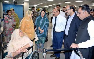 Regional Advisor Federal Ombudsman Shahid Hussain Jillani visiting Faisalabad Airport for inspection after public complaints regarding mal-administration and poor service delivery at airport and one window facilitation desk