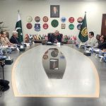 Federal Minister for Interior Mohsin Naqvi chairing a coordination-focused meeting of all departmental heads