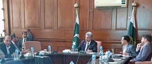 Hon'ble Chief Justice of Pakistan, Mr Justice Yahya Afridi chairing the meeting regarding automation of Supreme Court at Supreme Court Branch Registry .