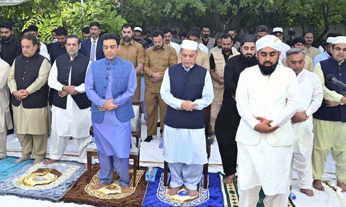 Prime Minister Muhammad Shehbaz Sharif offers Eid ul Azha prayers