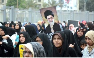 A large number of people take part in a protest rally at MA Jinnah Road against the Israeli and U.S. attacks on Iran.