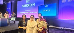 On the sidelines of the IGF, Senator Anusha Rahman in a bilateral meeting with Malaysia’s Deputy Minister for Communications, Teo Nie Ching.