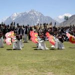 Girls perform aerobics and traditional dances at the Shandur Polo Festival, held at the world’s highest polo ground. The festival blends the thrill of freestyle polo between Gilgit and Chitral with rich cultural expressions, drawing tourists to the heart of Pakistan’s mountainous heritage in Shandur Pass