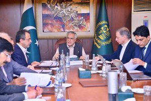 Deputy Prime Minister and Foreign Minister, Senator Mohammad Ishaq Dar, chairs a meeting to review matters related to the power sector.