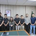 In a proud moment for Pakistan's Tech Ecosystem, the GeoGemma Team from the Institute of Space Technology (IST) meet with Federal Minister for IT & Telecommunication Ms. Shaza Fatima Khawaja ahead of their departure to Manila for the Google Solution Challenge 2025 finals.