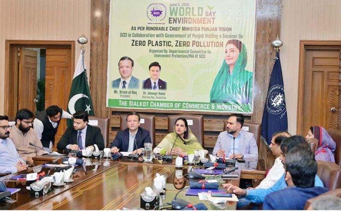 Deputy Commissioner Saba Asghar Ali addressing a seminar organized on World Environment Day