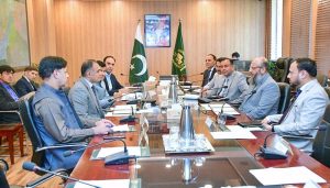 State Minister for Railways & Head of PM's Delivery Unit Bilal Azhar Kiyani chairs a meeting attended by DG SIFC Major General Asad Cheema and other senior officials in federal capital.