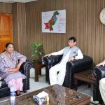 Federal Minister for Poverty Alleviation and Social Safety, Syed Imran Ahmed Shah, chaired a strategic meeting with Ms. Romina Khurshid Alam, M. Ameen Ul Haque and Dr. Rubina Feroze Bhatti, at Ministry Poverty Alleviation and Social Safety