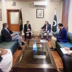 Special Assistant to the Prime Minister Haroon Akhtar khan chaired a meeting with the MD Suzuki Hiroshi Kawamura at Ministry of Industries and Production