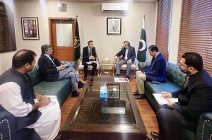 Special Assistant to the Prime Minister Haroon Akhtar khan chaired a meeting with the MD Suzuki Hiroshi Kawamura at Ministry of Industries and Production