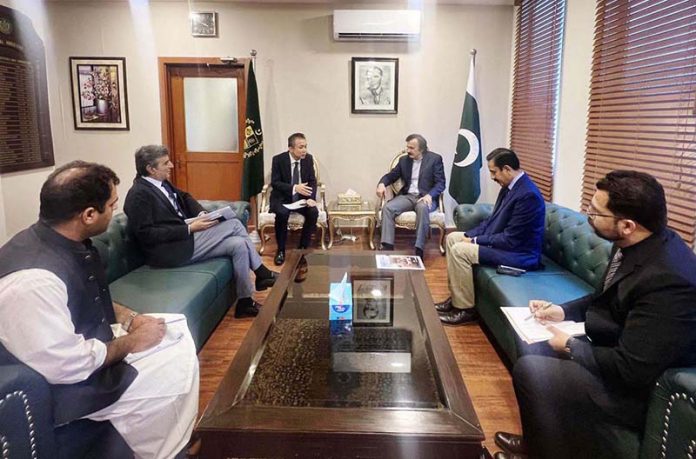 Special Assistant to the Prime Minister Haroon Akhtar khan chaired a meeting with the MD Suzuki Hiroshi Kawamura at Ministry of Industries and Production