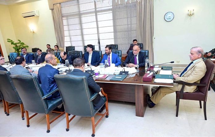 Prime Minister Muhammad Shehbaz Sharif chairs a meeting regarding matters related to Ministry of National Health, Regulations and Coordination