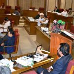 Balochistan Minister for Finance Mir Shoaib Nosherwani presents the provincial budget for fiscal year 2025–26 at the Balochistan Assembly