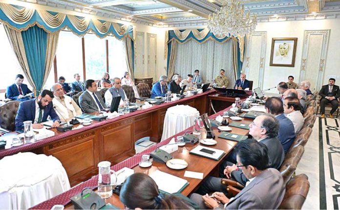 Prime Minister Muhammad Shehbaz Sharif chairs the Federal Cabinet Meeting