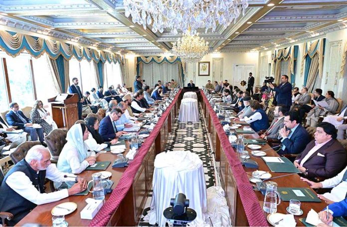 Prime Minister Muhammad Shehbaz Sharif chairs the Federal Cabinet Meeting