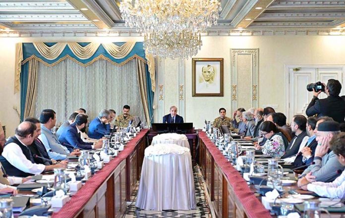 Prime Minister Muhammad Shehbaz Sharif chairs the Federal Cabinet Meeting