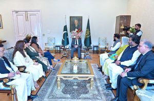 Former Captain of Pakistan Women Cricket Team and a renowned cricketer Ms. Sana Mir calls on Prime Minister Muhammad Shehbaz Sharif.
