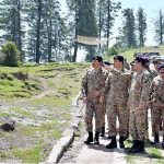 Field Marshal Syed Asim Munir, NI (M), Chief of Army Staff (COAS), visited forward positions along the Line of Control (LOC) to celebrate Eid-ul-Azha with frontline troops